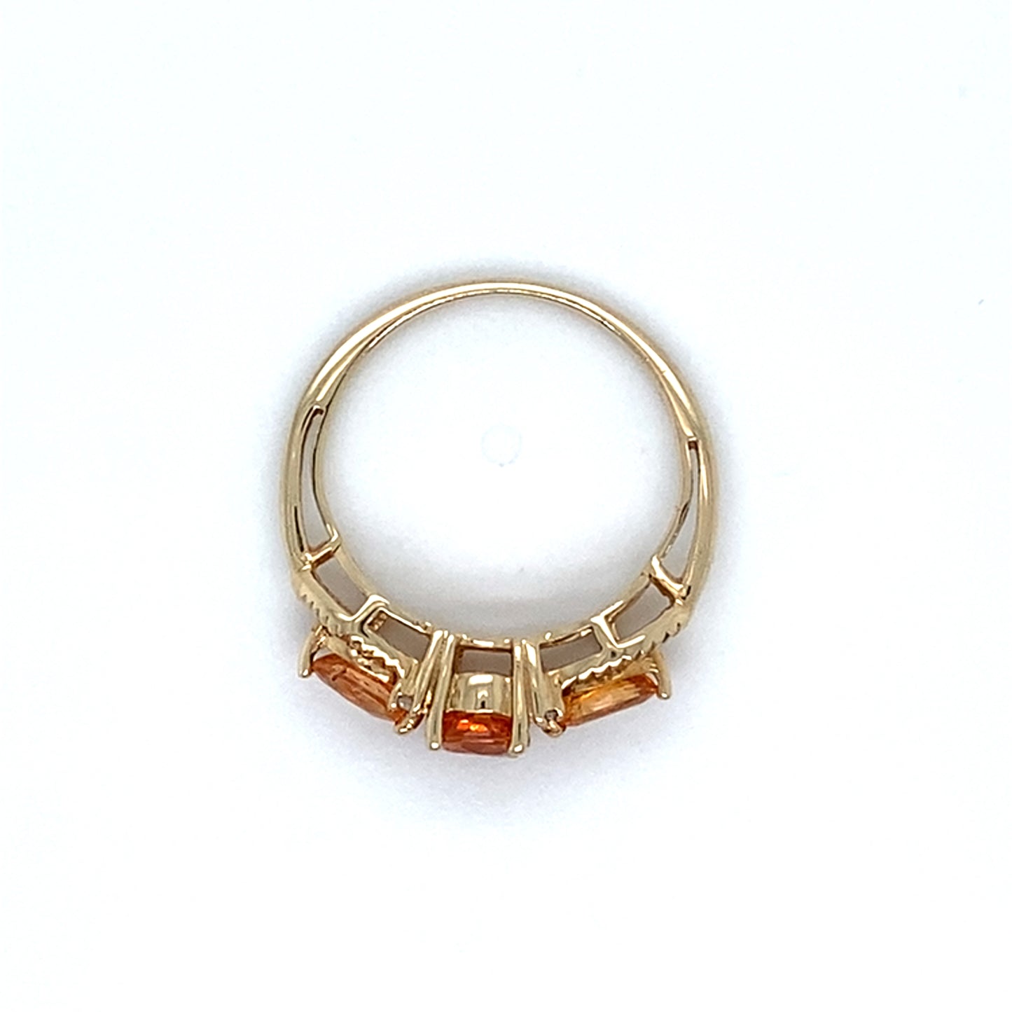 10K Yellow Gold 1.5 DWT Citrine Ring; Size 6; 2.3g