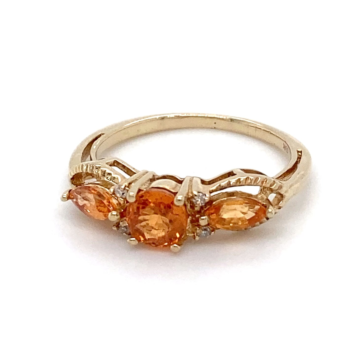 10K Yellow Gold 1.5 DWT Citrine Ring; Size 6; 2.3g