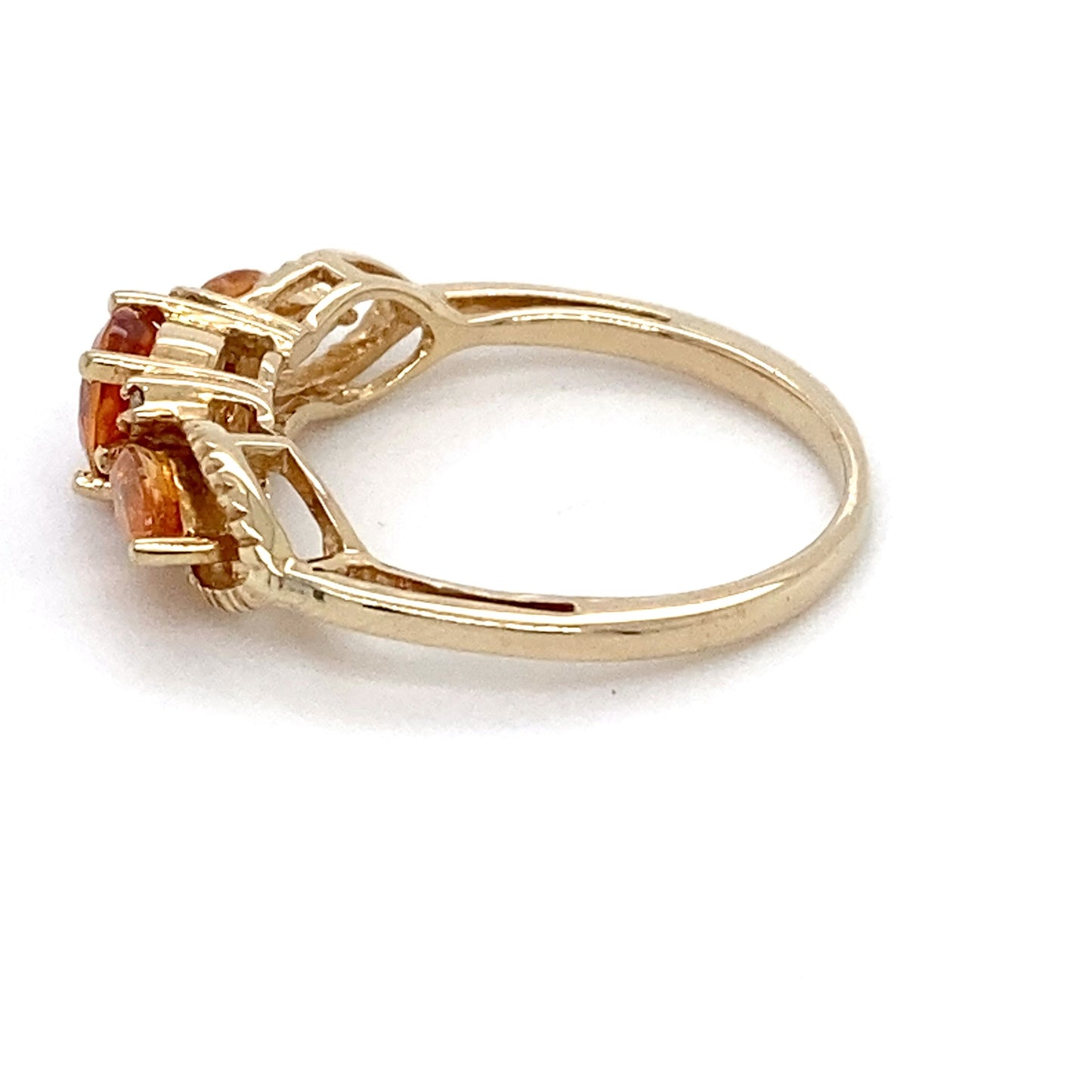 10K Yellow Gold 1.5 DWT Citrine Ring; Size 6; 2.3g