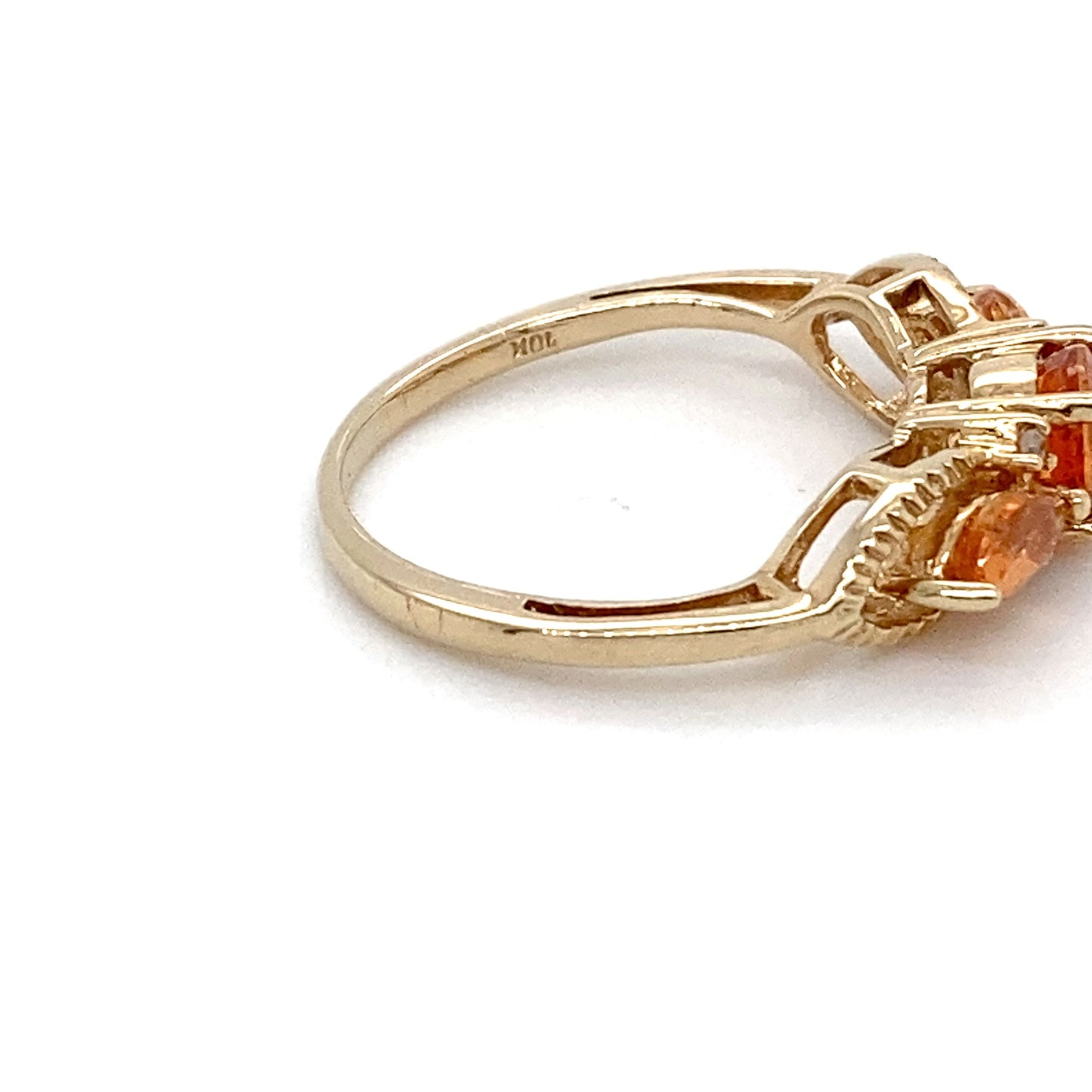 10K Yellow Gold 1.5 DWT Citrine Ring; Size 6; 2.3g