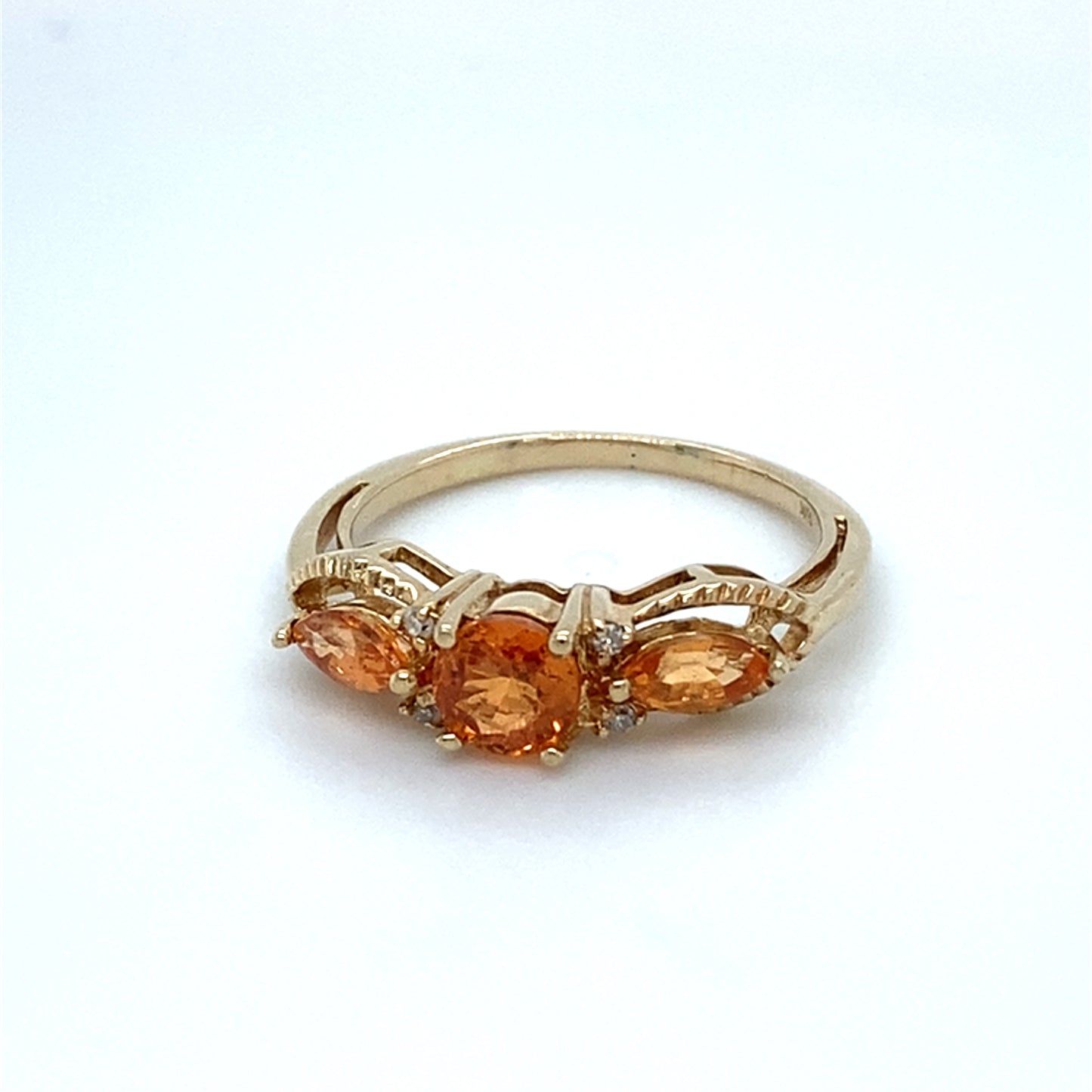 10K Yellow Gold 1.5 DWT Citrine Ring; Size 6; 2.3g