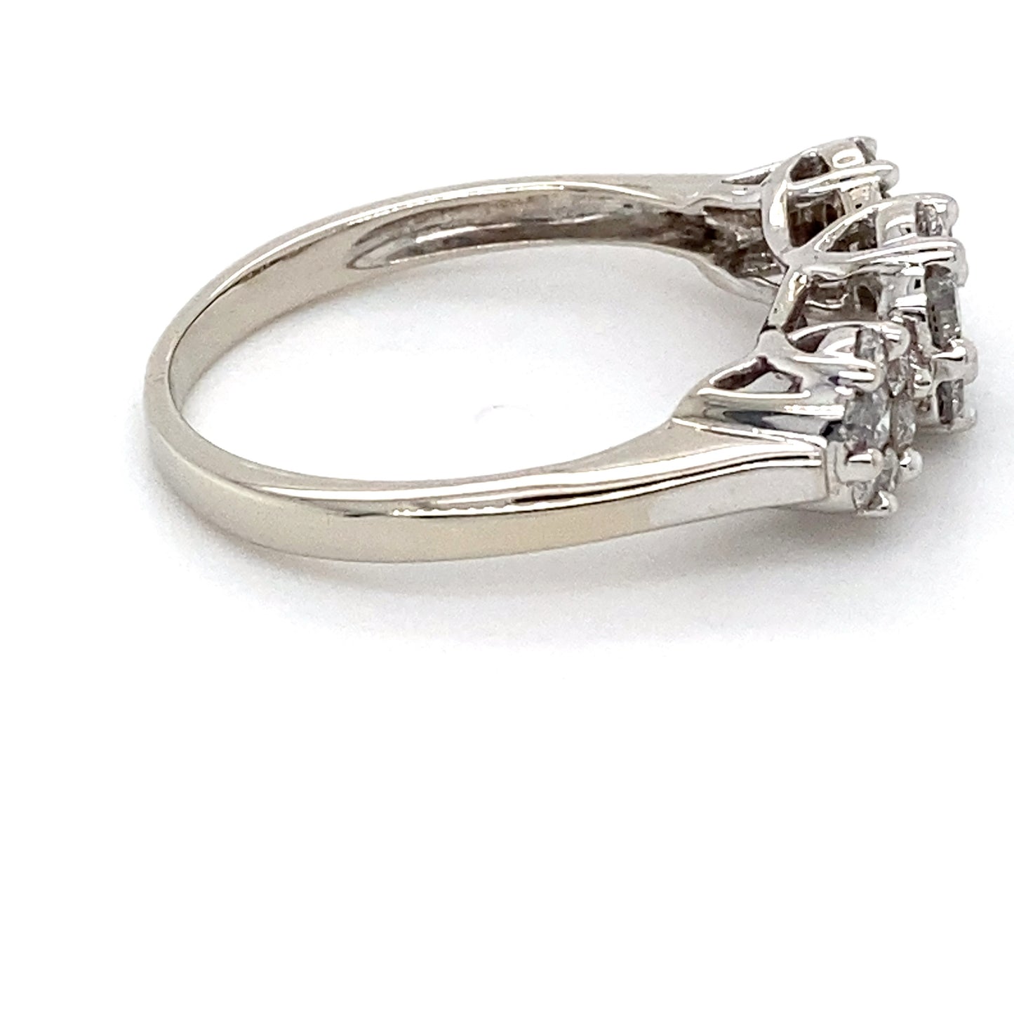 10K White Gold Diamond Ring; 0.50CTW; Size 9.5; 3.5g