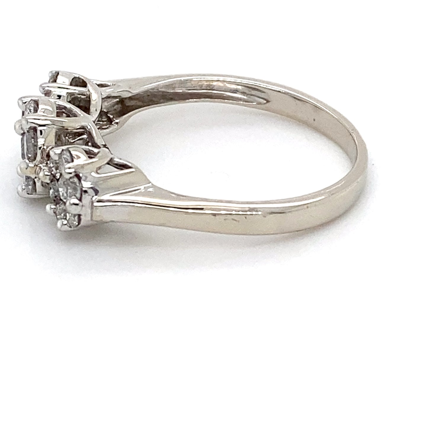10K White Gold Diamond Ring; 0.50CTW; Size 9.5; 3.5g