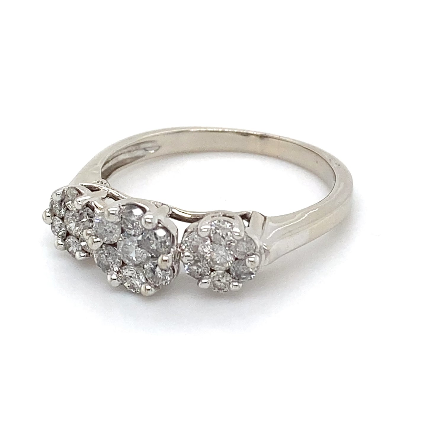 10K White Gold Diamond Ring; 0.50CTW; Size 9.5; 3.5g