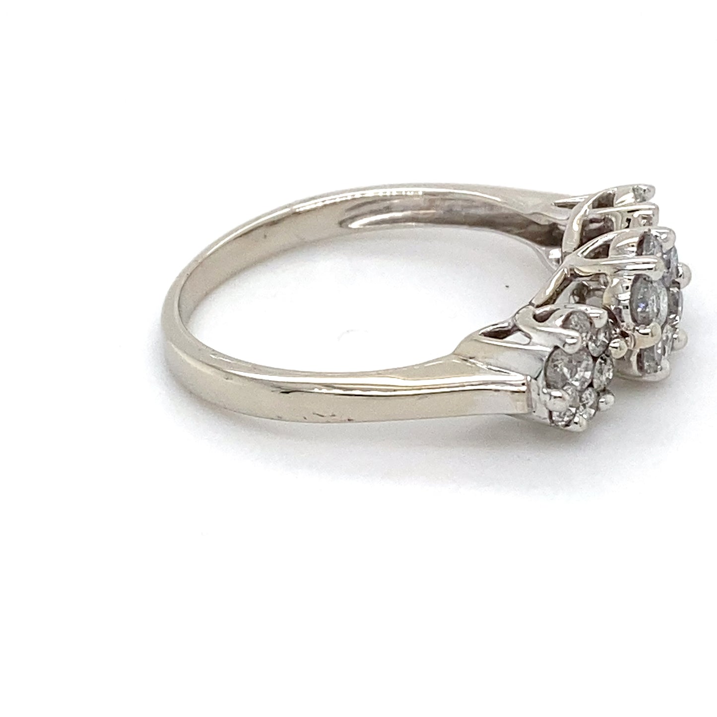 10K White Gold Diamond Ring; 0.50CTW; Size 9.5; 3.5g