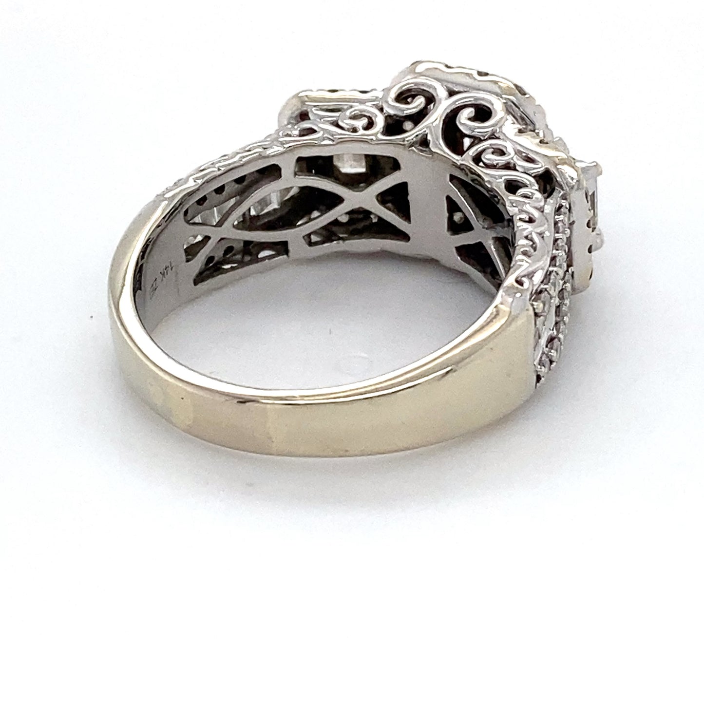 14K White Gold Diamond Ring; 1.20CTW; Size 9; 9.2g