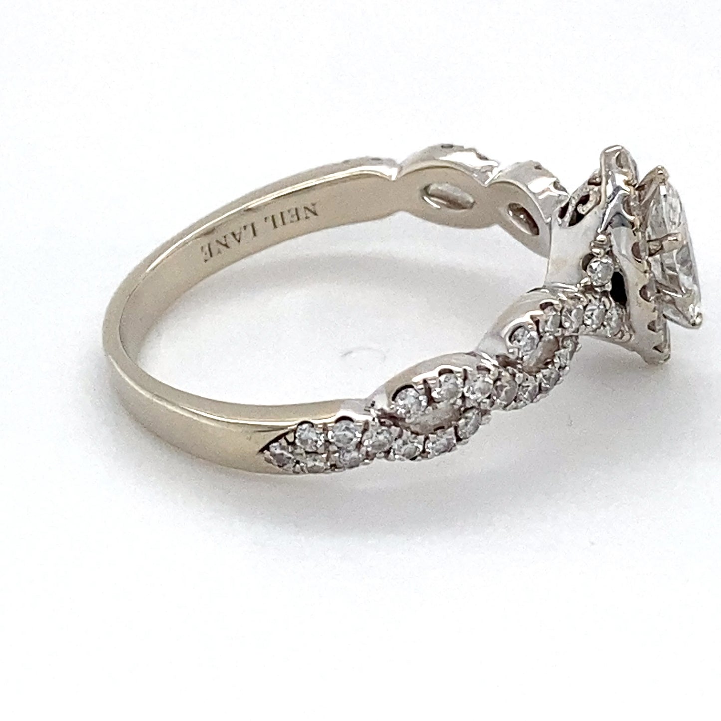 14K White Gold Diamond Ring; 0.56CTW; Size: 8; 2.5DWT