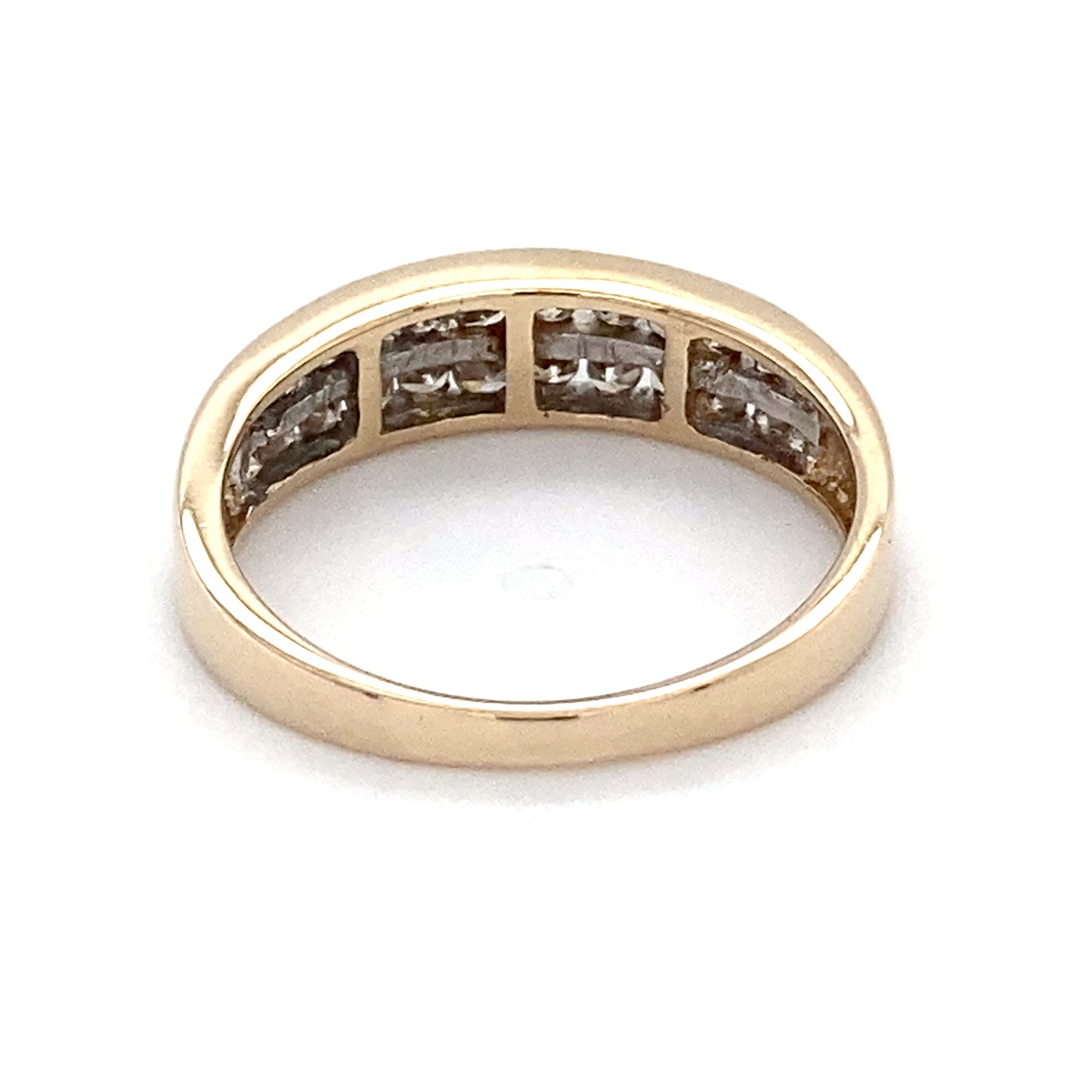 10K Yellow Gold Diamond Lady's Ring; 1.6DWT; Size 7