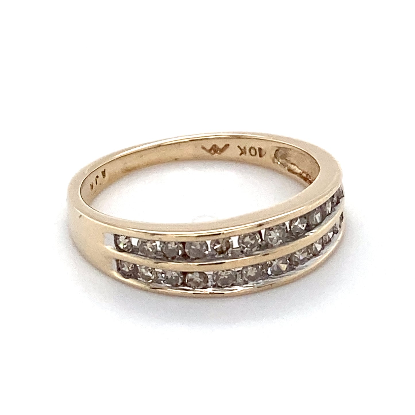 10K Yellow Gold Diamond Lady's Ring; 1.6DWT; Size 7