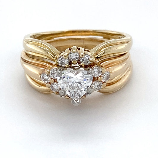 14K Yellow Gold Diamond Ring; 1.10CTW; Size: 8; 6.2DWT