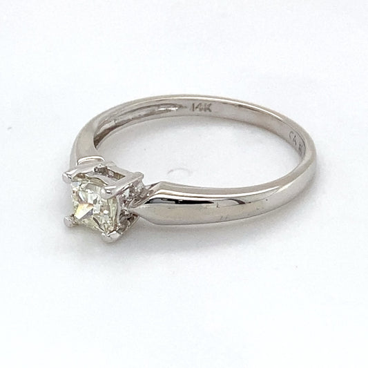 14K White Gold Diamond Ring; 0.40CTW; Size: 7.25; 2.1g