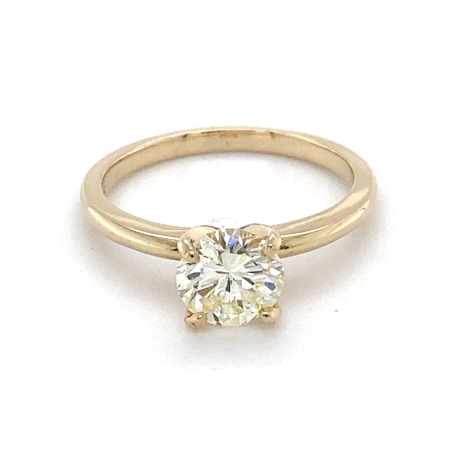 14K Yellow Gold Diamond Solitaire Ring; 1.05CTW; Size:7; 2.8g