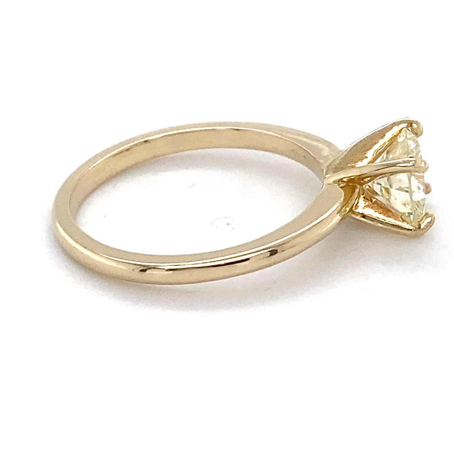 14K Yellow Gold Diamond Solitaire Ring; 1.05CTW; Size:7; 2.8g