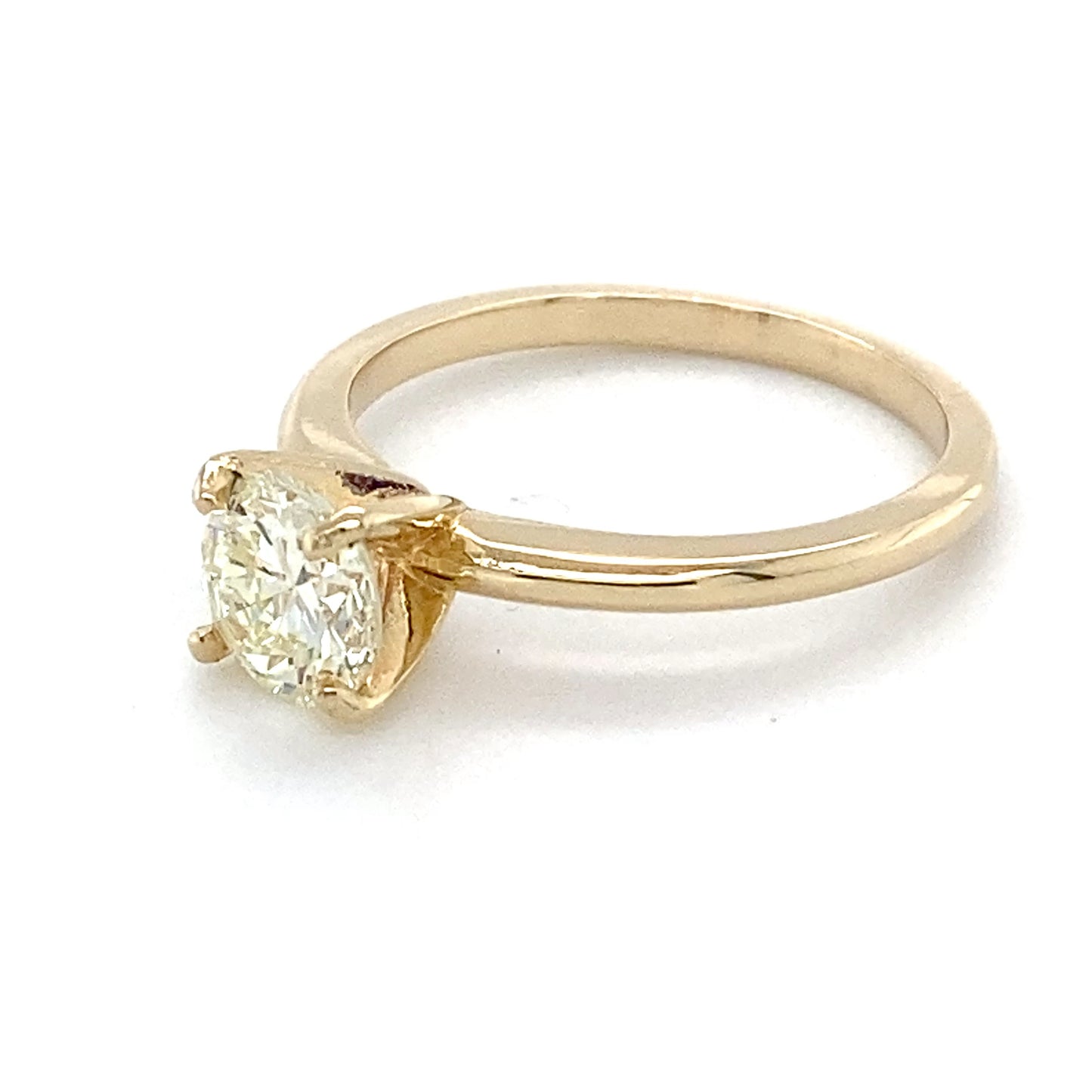 14K Yellow Gold Diamond Solitaire Ring; 1.05CTW; Size:7; 2.8g