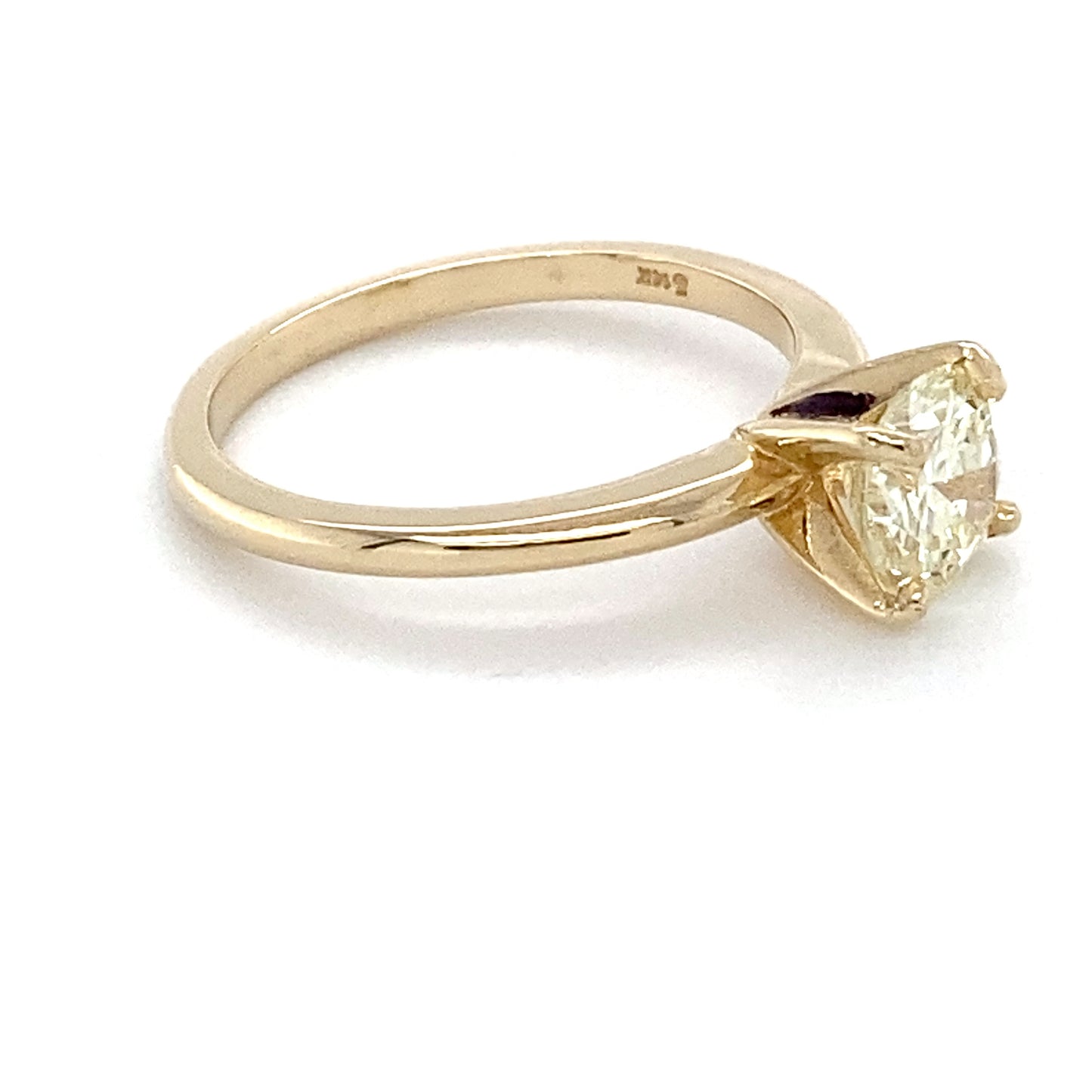 14K Yellow Gold Diamond Solitaire Ring; 1.05CTW; Size:7; 2.8g