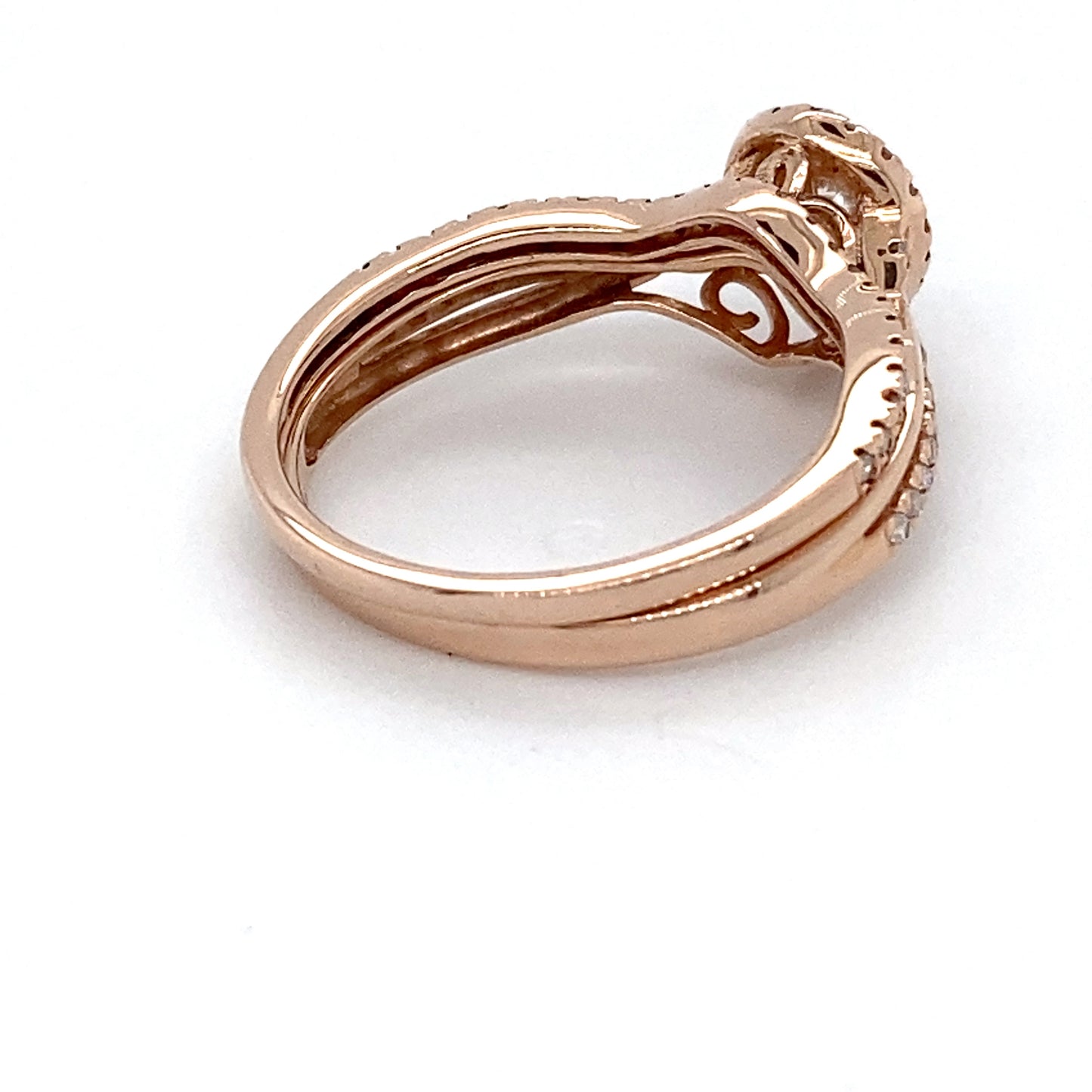 10K Rose Gold Diamond Multi-Band Ring Set; 0.29CTW; 2.1DWT; 3.3g; Size 7