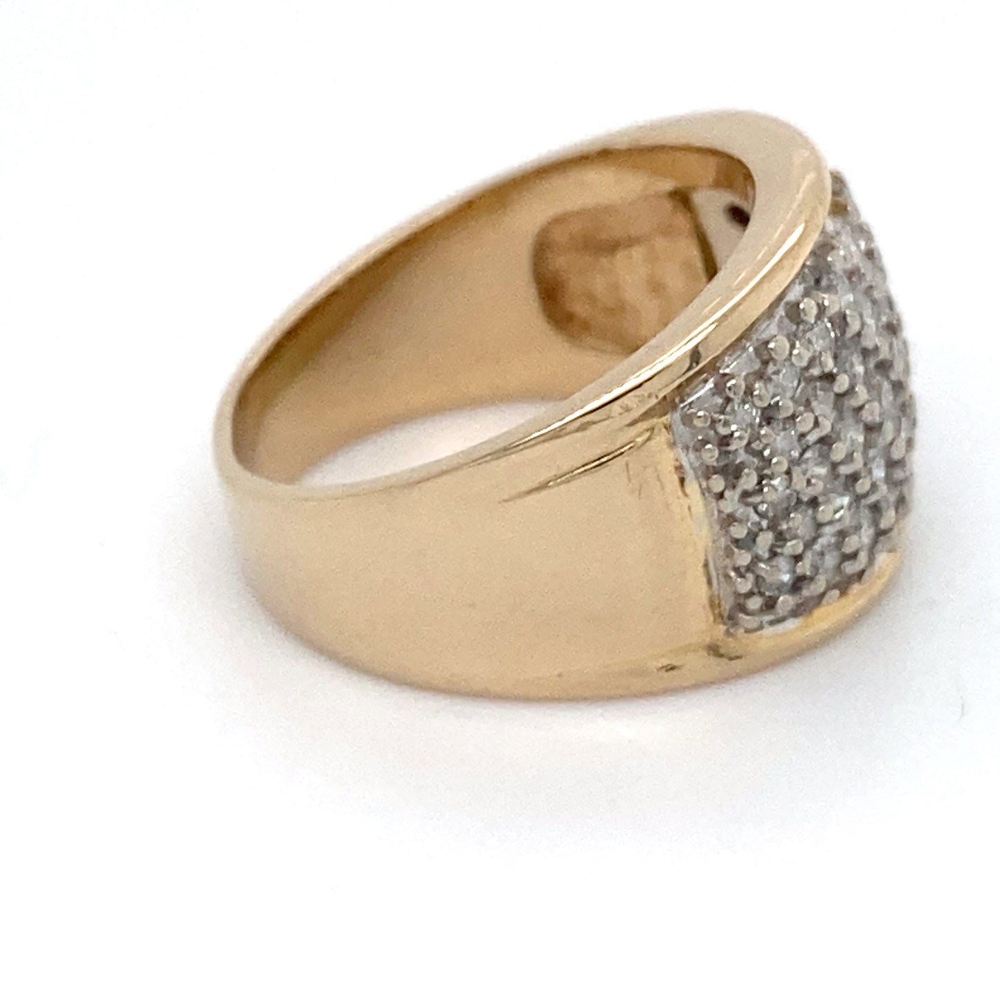 14K Yellow Gold Diamond Ring; 0.50CTW; Size 6.5; 6.8g