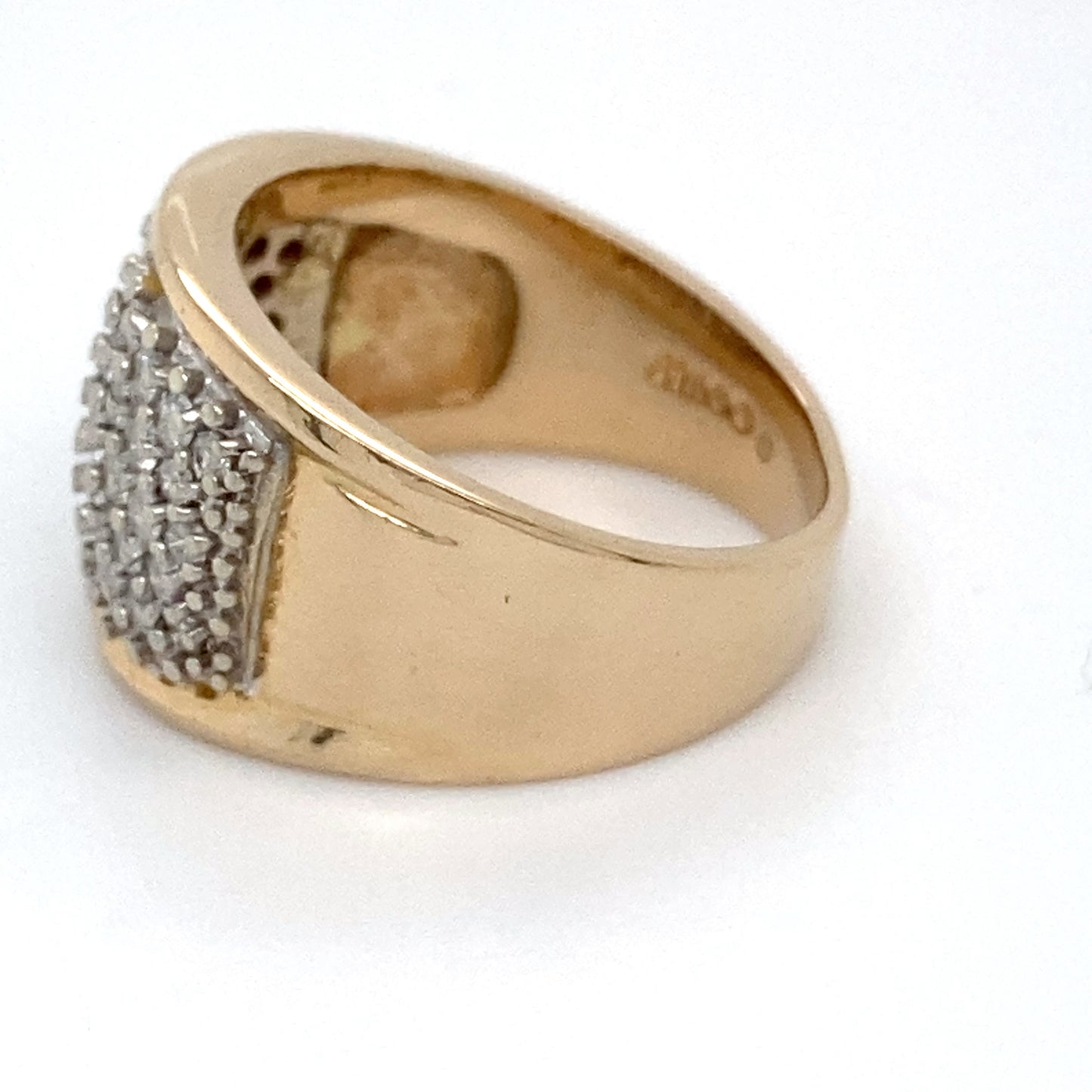 14K Yellow Gold Diamond Ring; 0.50CTW; Size 6.5; 6.8g