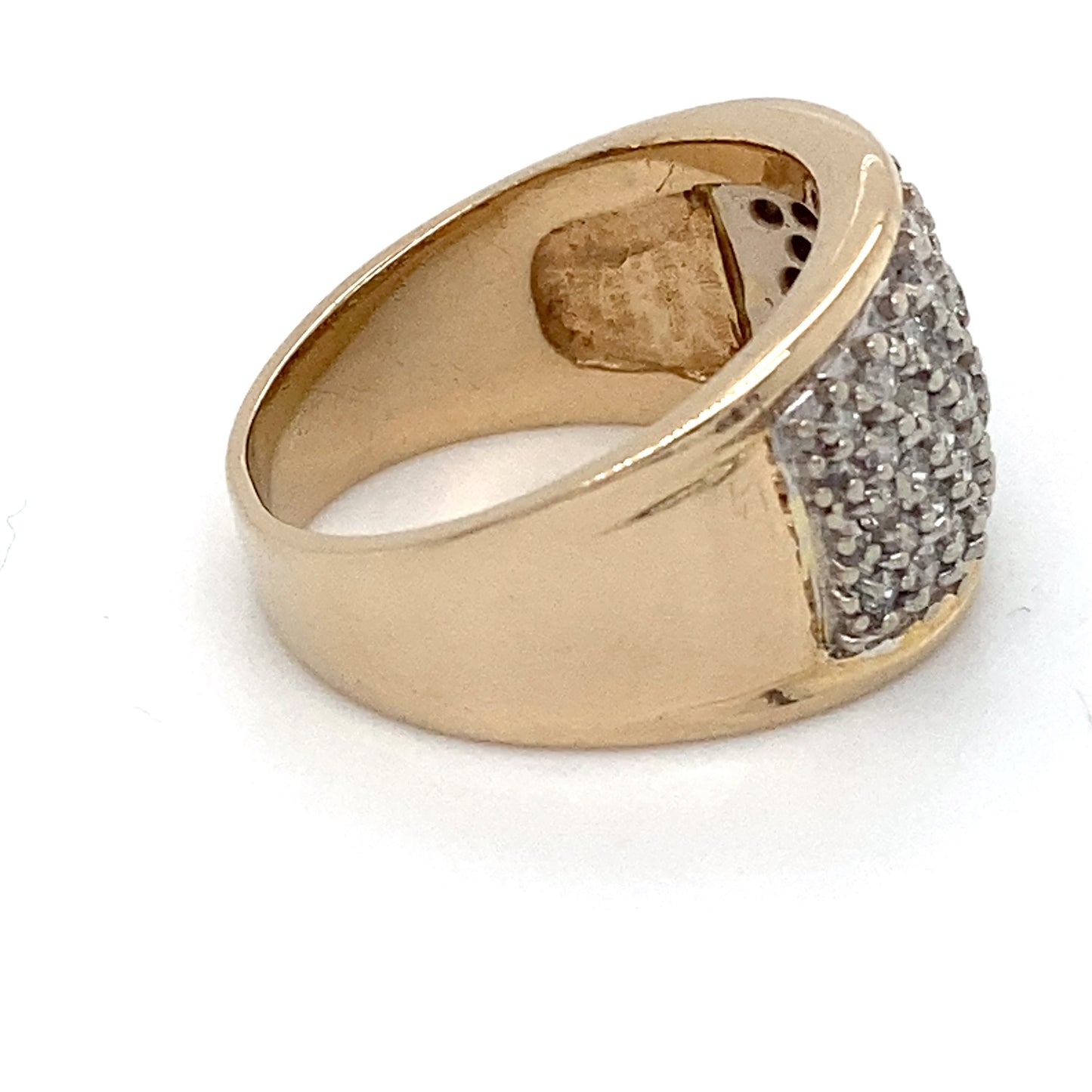 14K Yellow Gold Diamond Ring; 0.50CTW; Size 6.5; 6.8g