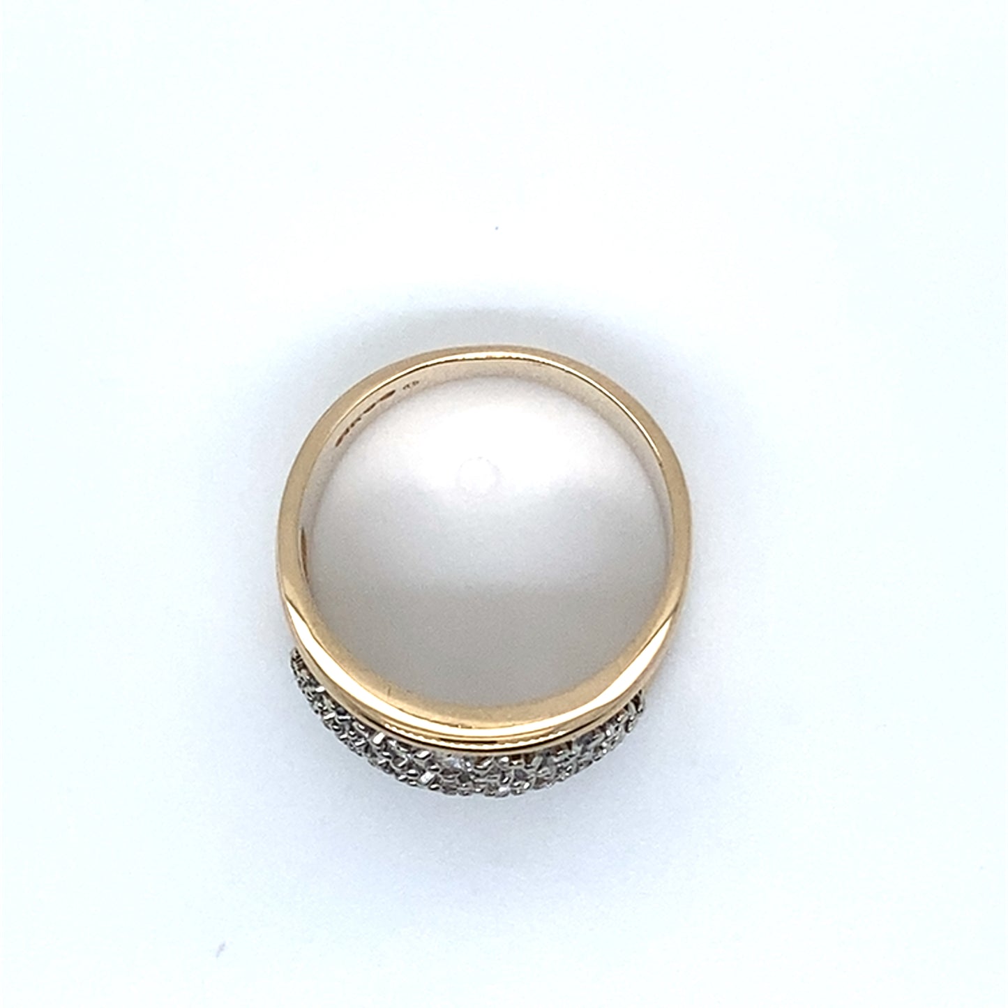 14K Yellow Gold Diamond Ring; 0.50CTW; Size 6.5; 6.8g