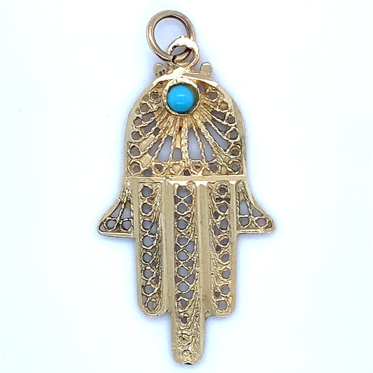 14K Yellow Gold Pendant; 1.9DWT; 2.9g