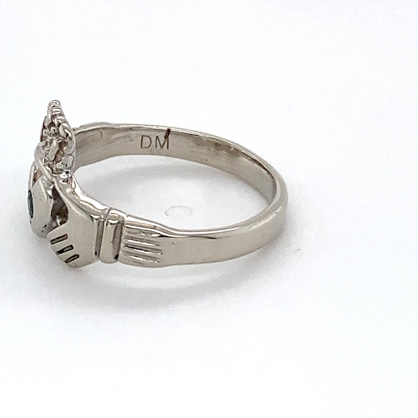 14K White Gold Emerald Ring; 1.8DWT; Size 5; 2.8g