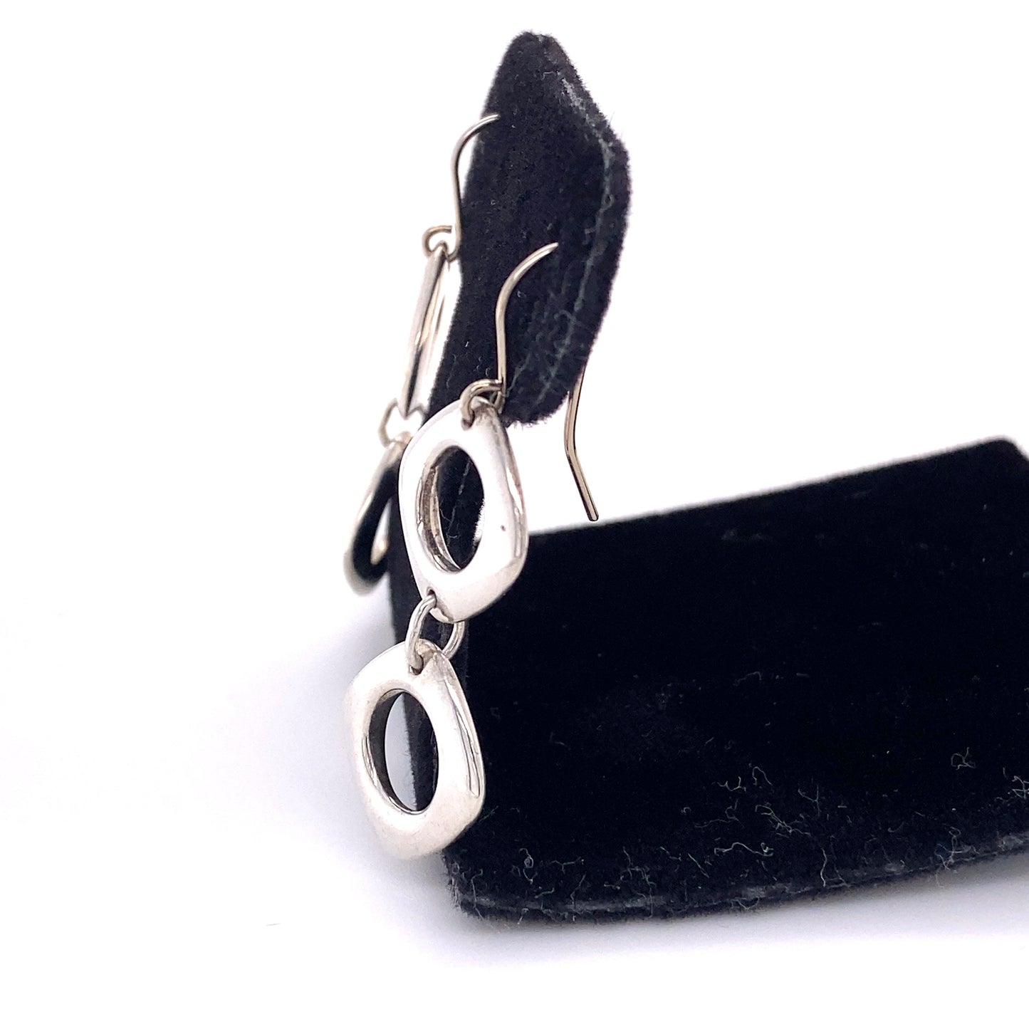 Tiffany & Co. Square Drop Earrings; 925 Sterling Silver