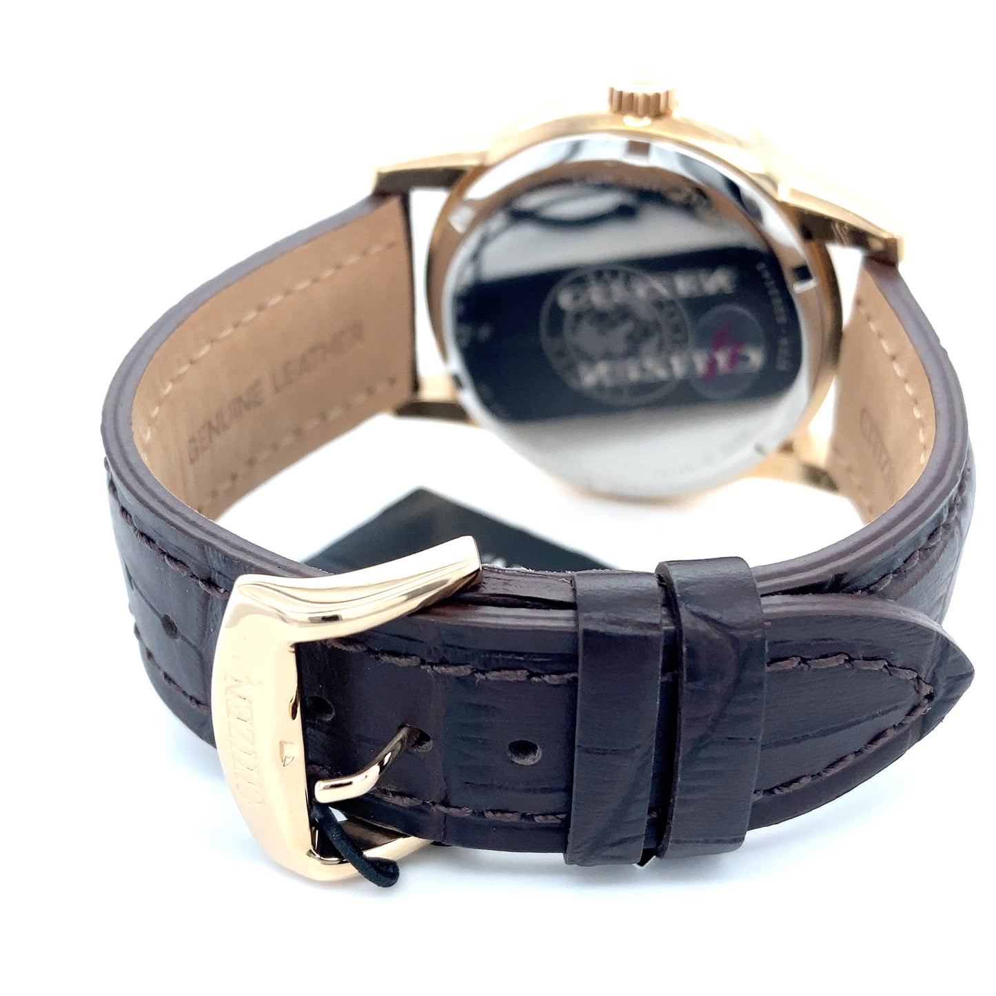 Citizen BU2013-08E: Corso Men's Eco-Drive Rose Gold Leather Band Watch