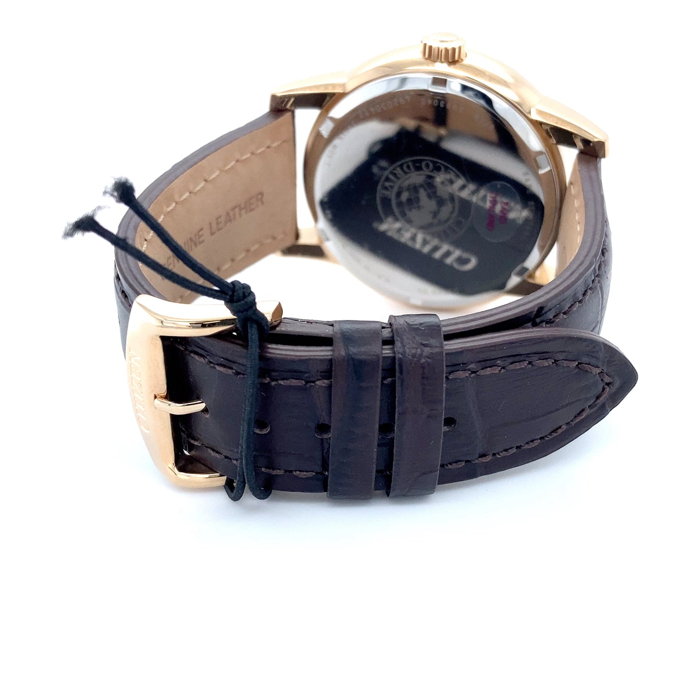 Citizen BU2013-08E: Corso Men's Eco-Drive Rose Gold Leather Band Watch