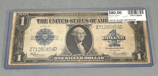 1923 $1 Silver Certificate