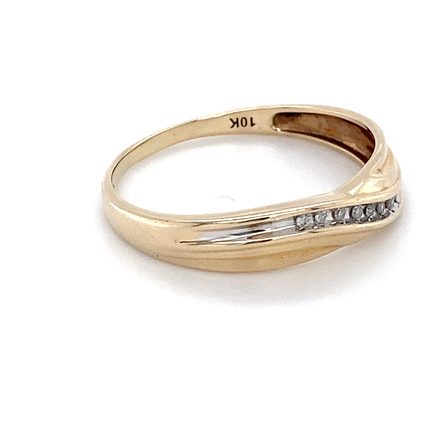 10K Yellow Gold Diamond Unisex Ring; 1.7DWT; Size 11.5