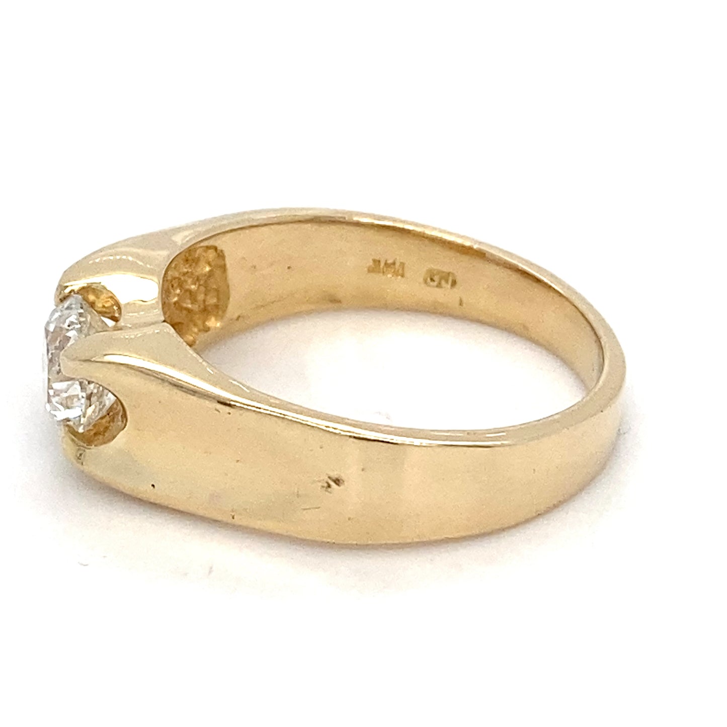 18K Yellow Gold Lady's Diamond Solitaire Ring; 3.4DWT; 5.3g; Size 7.5
