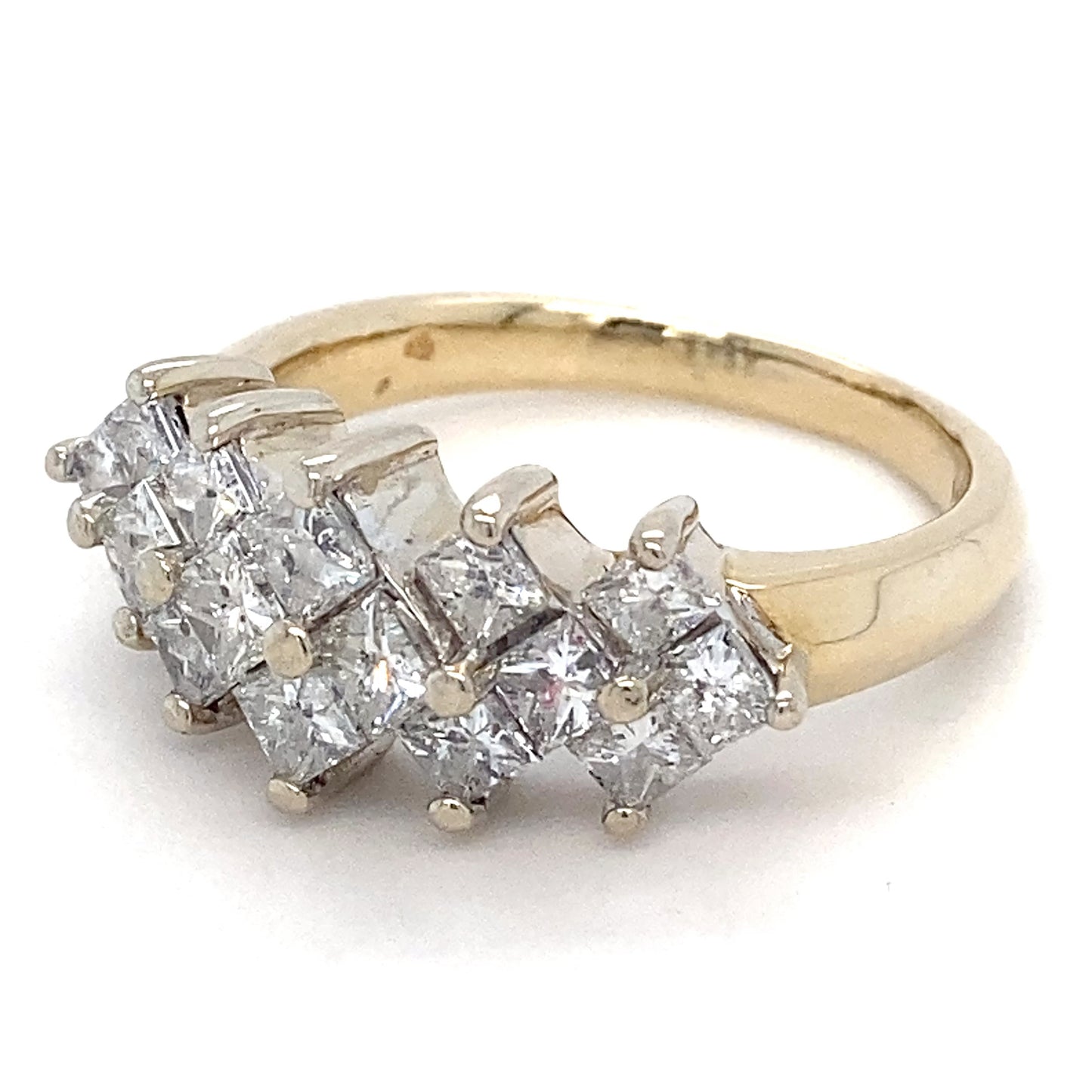 14K Yellow Gold Diamond Unisex Fashion Ring; 4.2DWT; 6.6g; Size 9
