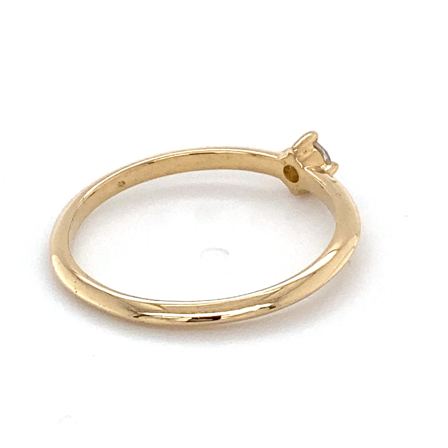 18K Yellow Gold Diamond Lady's Solitaire Ring; 1.3DWT; Size 7.5