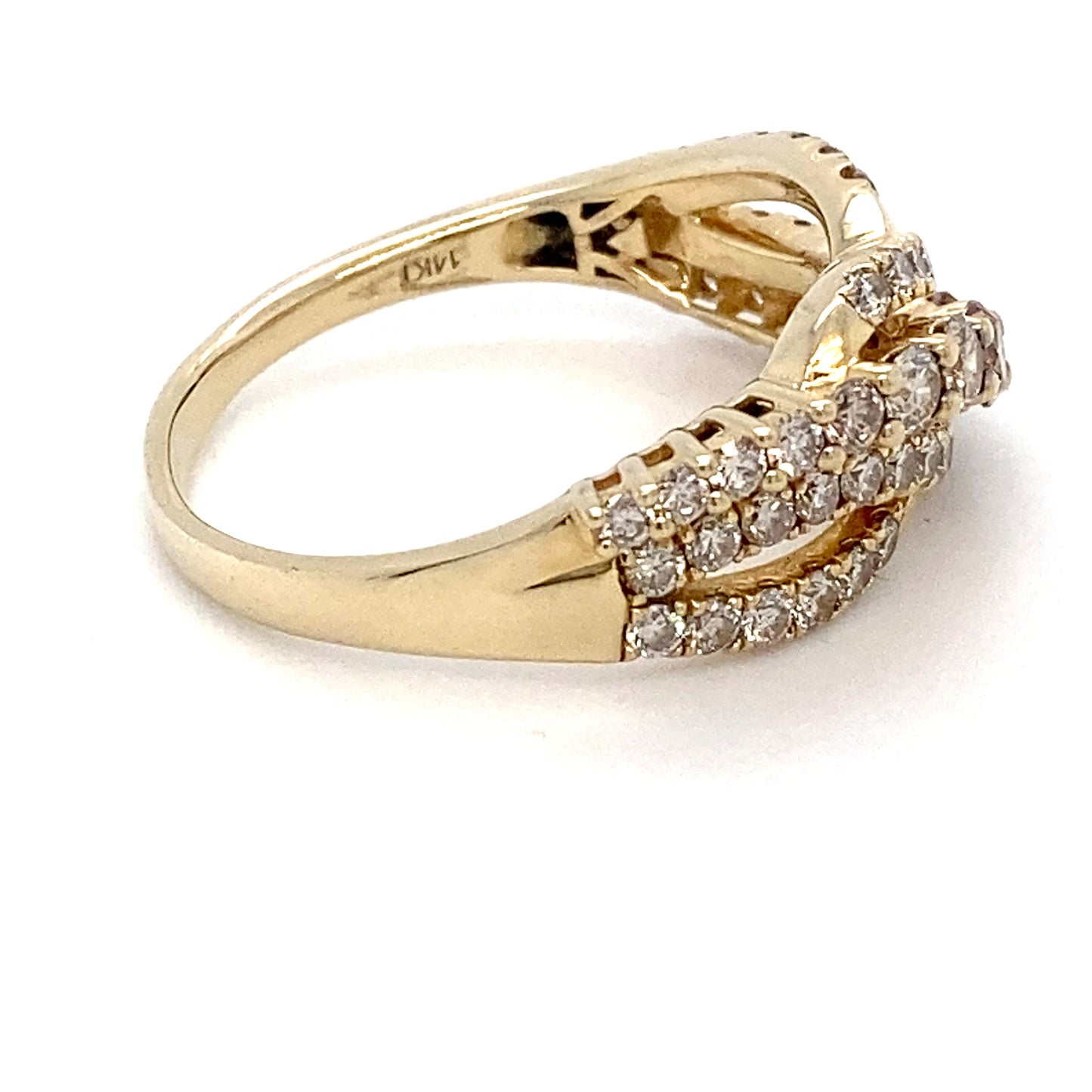 14K Yellow Gold Diamond Anniversary Ring; 0.50CTW; 4.4g; Size 9