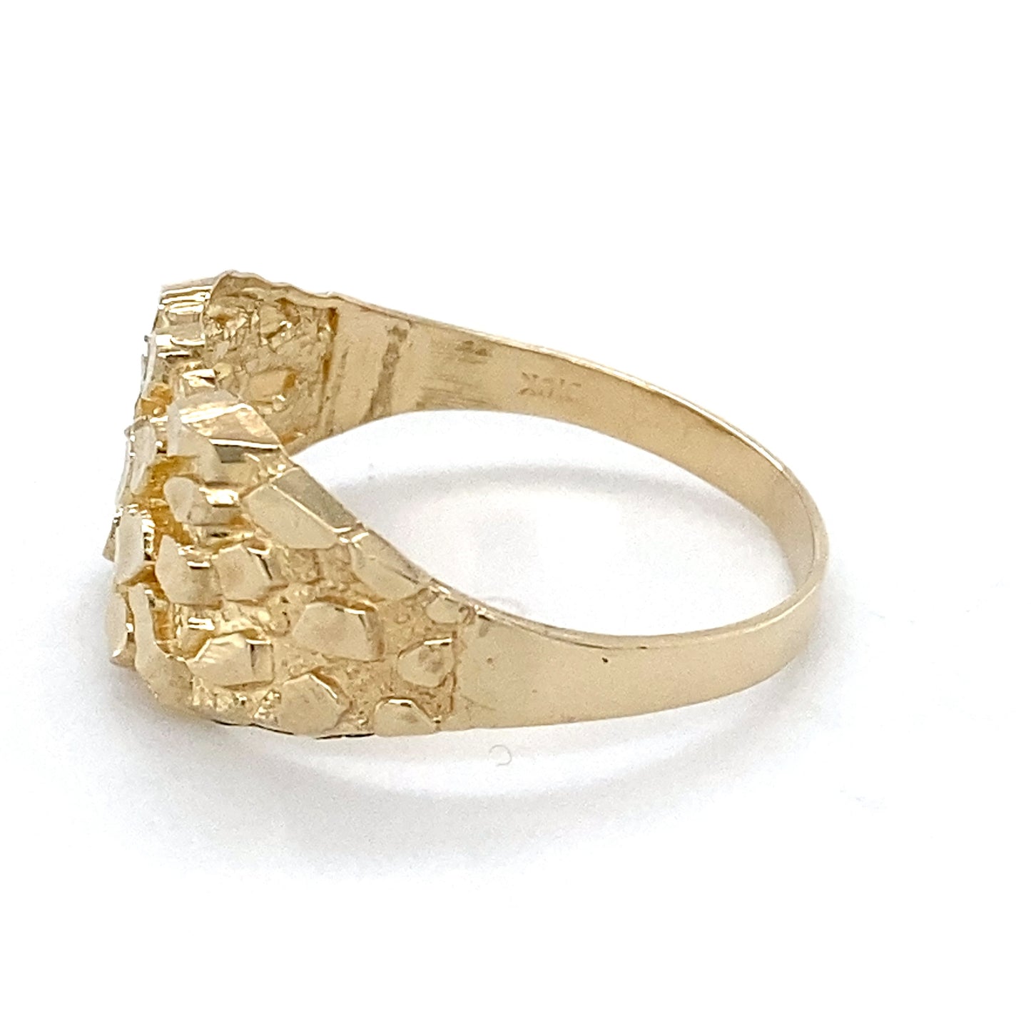 10K Yellow Gold Lady's Gold Ring; 1.5DWT; Size 9.5