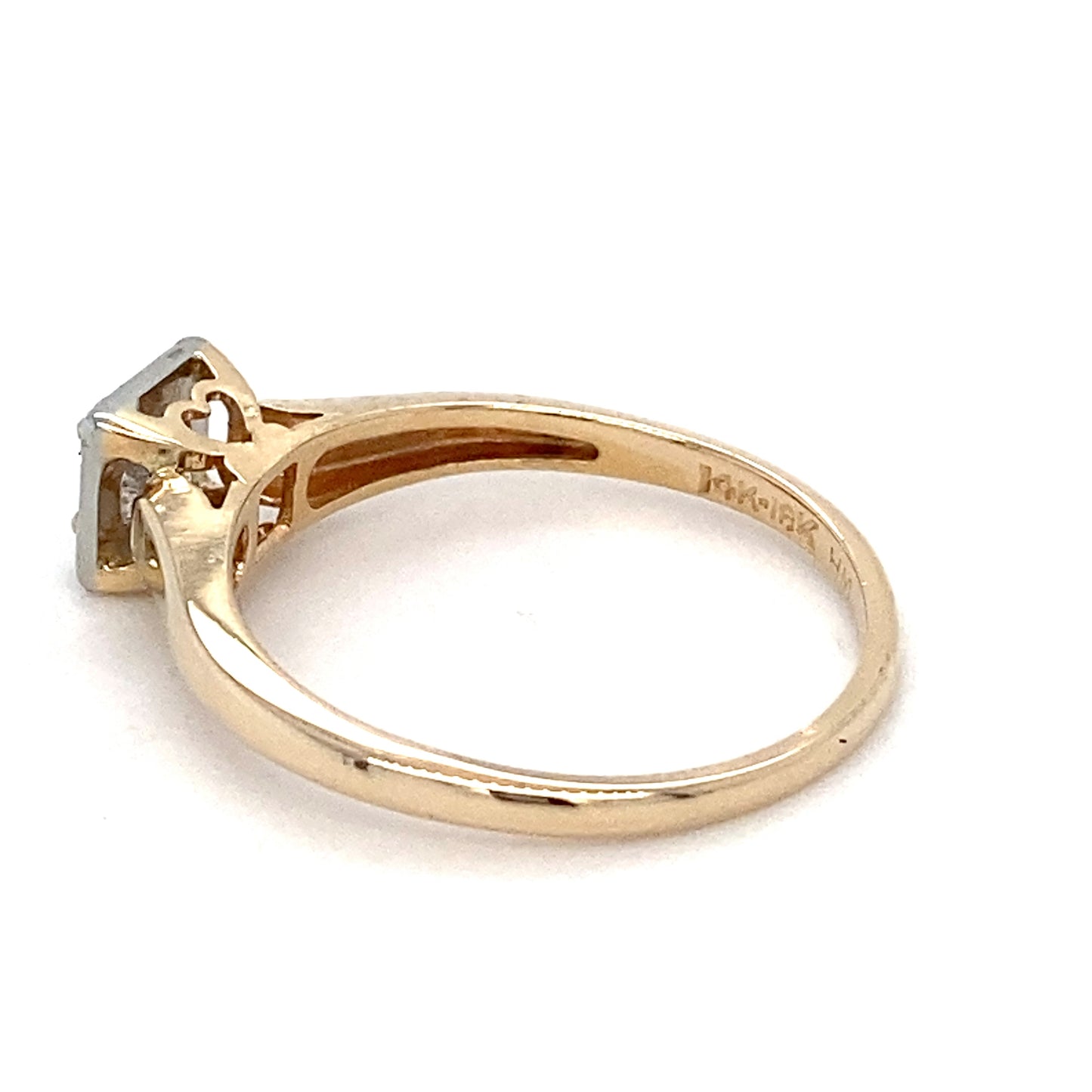 14K Yellow Gold Lady's Diamond Solitaire Ring; 1.1DWT; 1.7g; Size 6.5