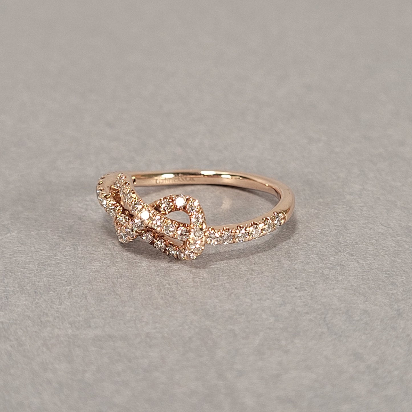 14k Rose Gold & Diamond Lady's Ring 2.1g
