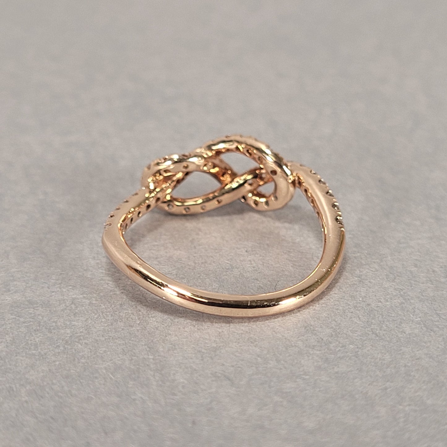 14k Rose Gold & Diamond Lady's Ring 2.1g