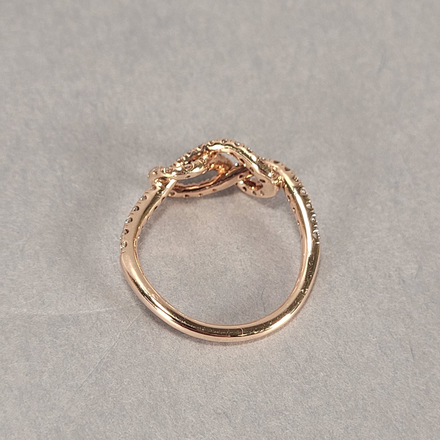 14k Rose Gold & Diamond Lady's Ring 2.1g