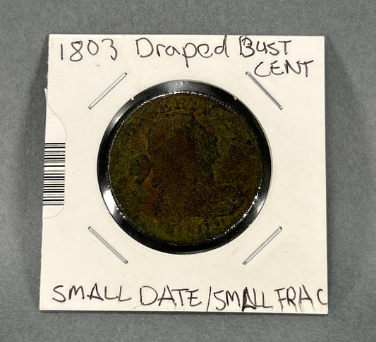 1803 Draped Bust Cent SM/SM