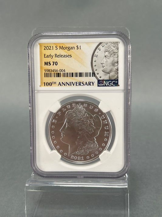 NGC Graded 2021 MS 70 S Morgan $1 Silver Coin
