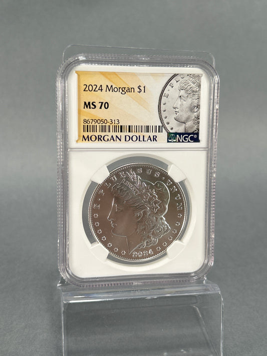NGC Graded 2024 MS 70 Morgan $1 Silver Coin