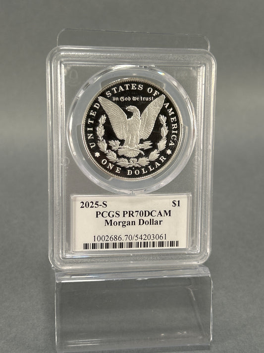 PCGS PR70DCAM Silver Morgan Dollar 2025-S