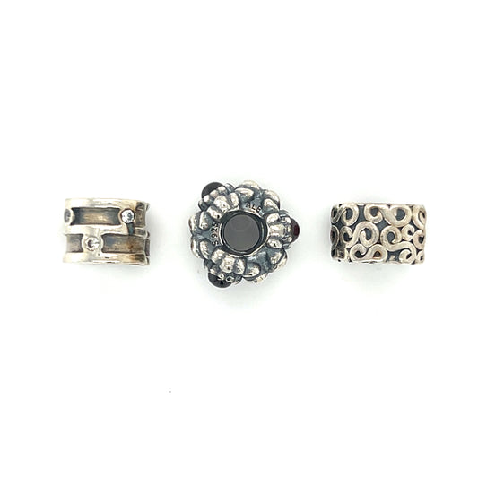 Authentic Pandora Red Accent Bead Set (3 Beads)