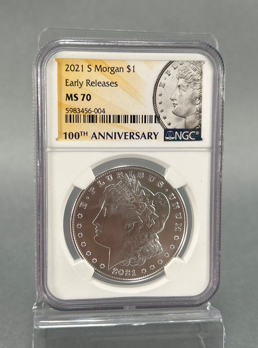 NGC Graded 2021 MS 70 S Morgan $1 Silver Coin
