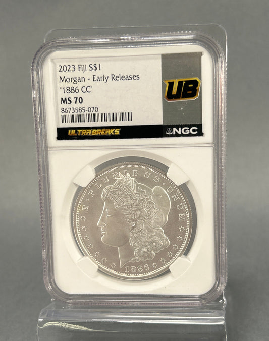 NGC Graded Fiji Morgan $1 Silver Coin MS 70