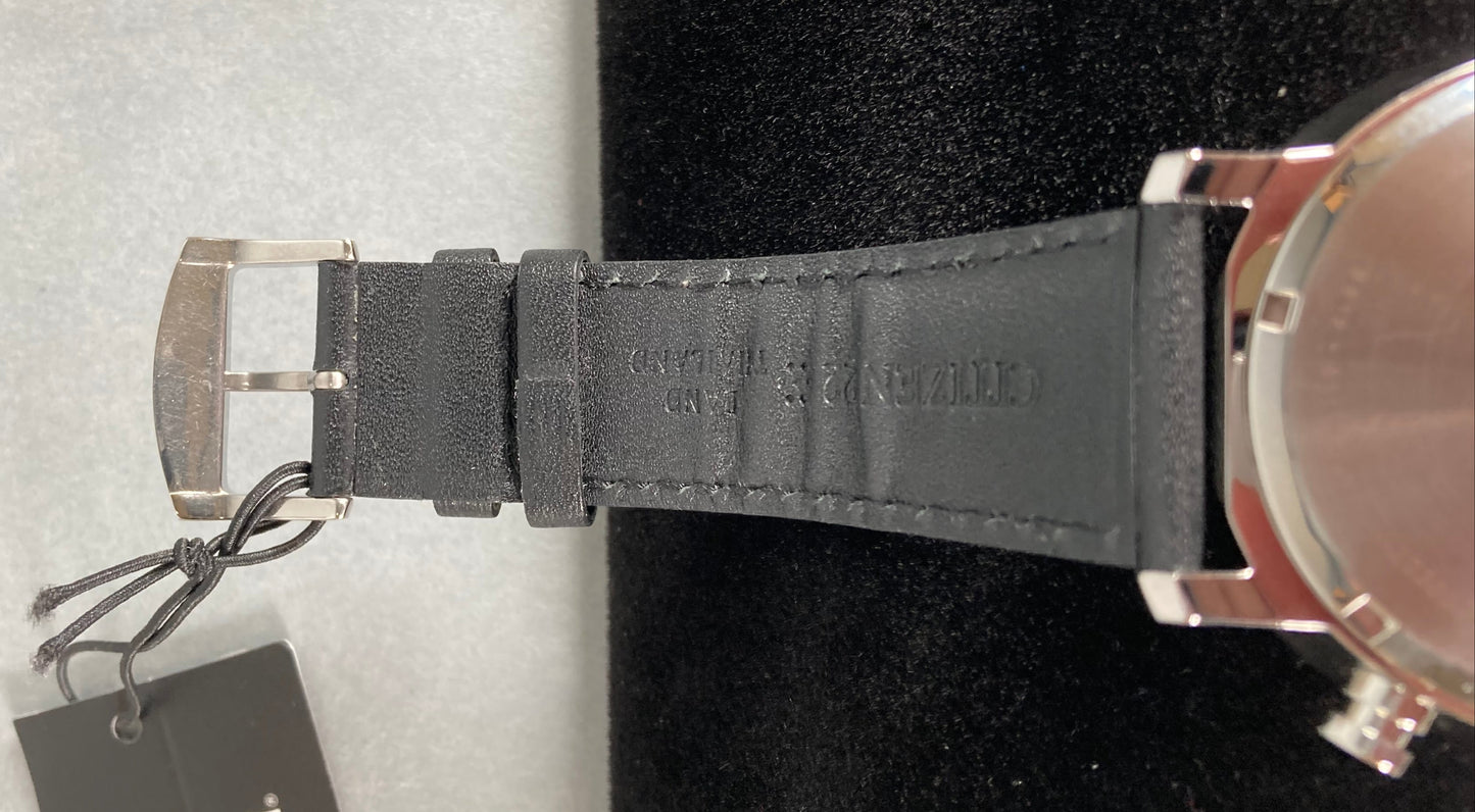 Citizen CA0649-14E: Brycen Men's Eco-Drive Watch w/ Black Dial & Band