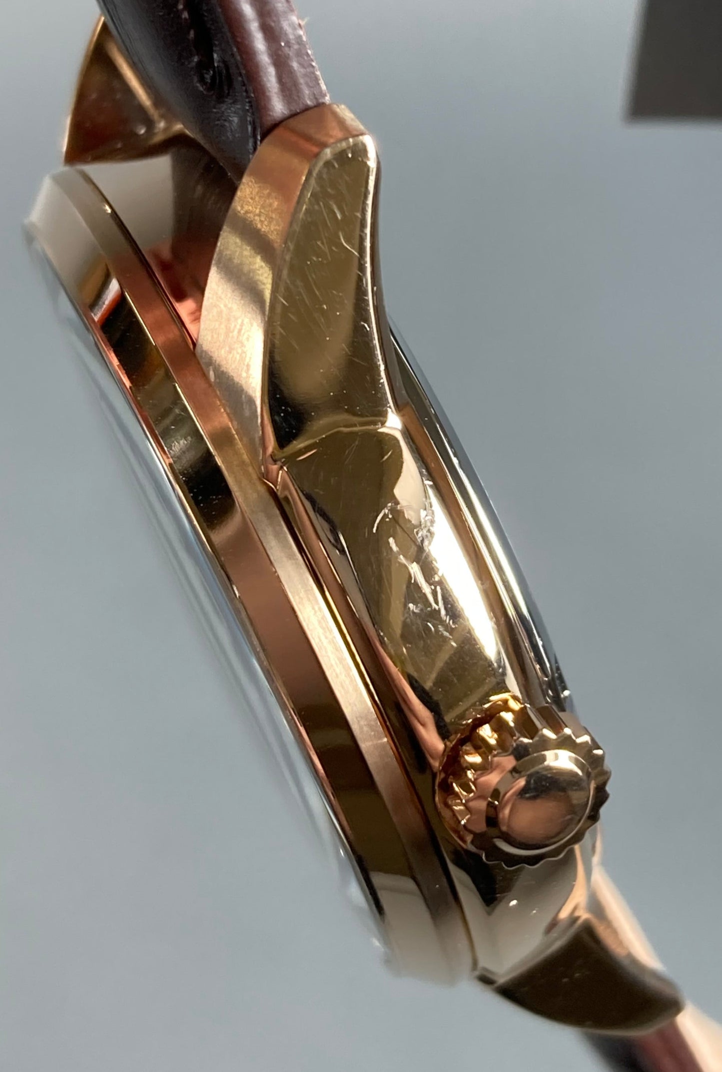 Citizen BU2013-08E: Corso Men's Eco-Drive Rose Gold Leather Band Watch