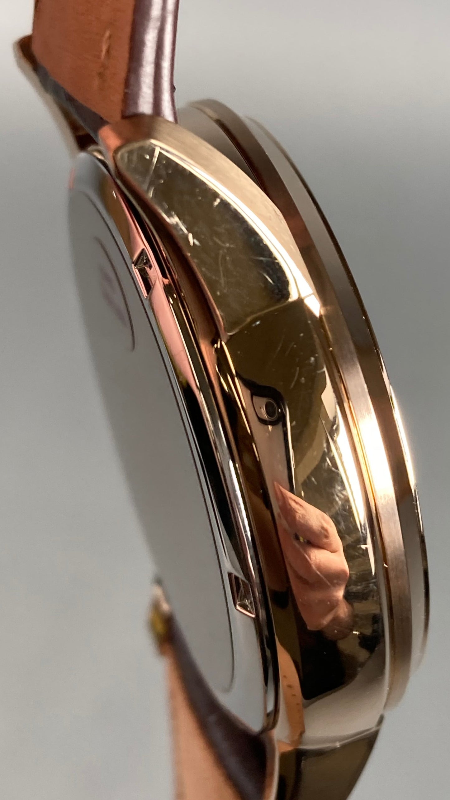 Citizen BU2013-08E: Corso Men's Eco-Drive Rose Gold Leather Band Watch